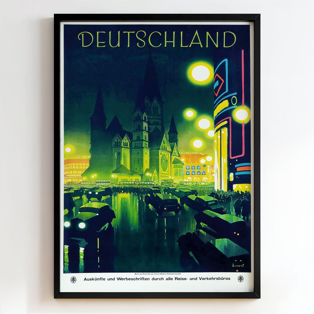Ретро постер "Deutschland – Willy Wiertz (1930)"