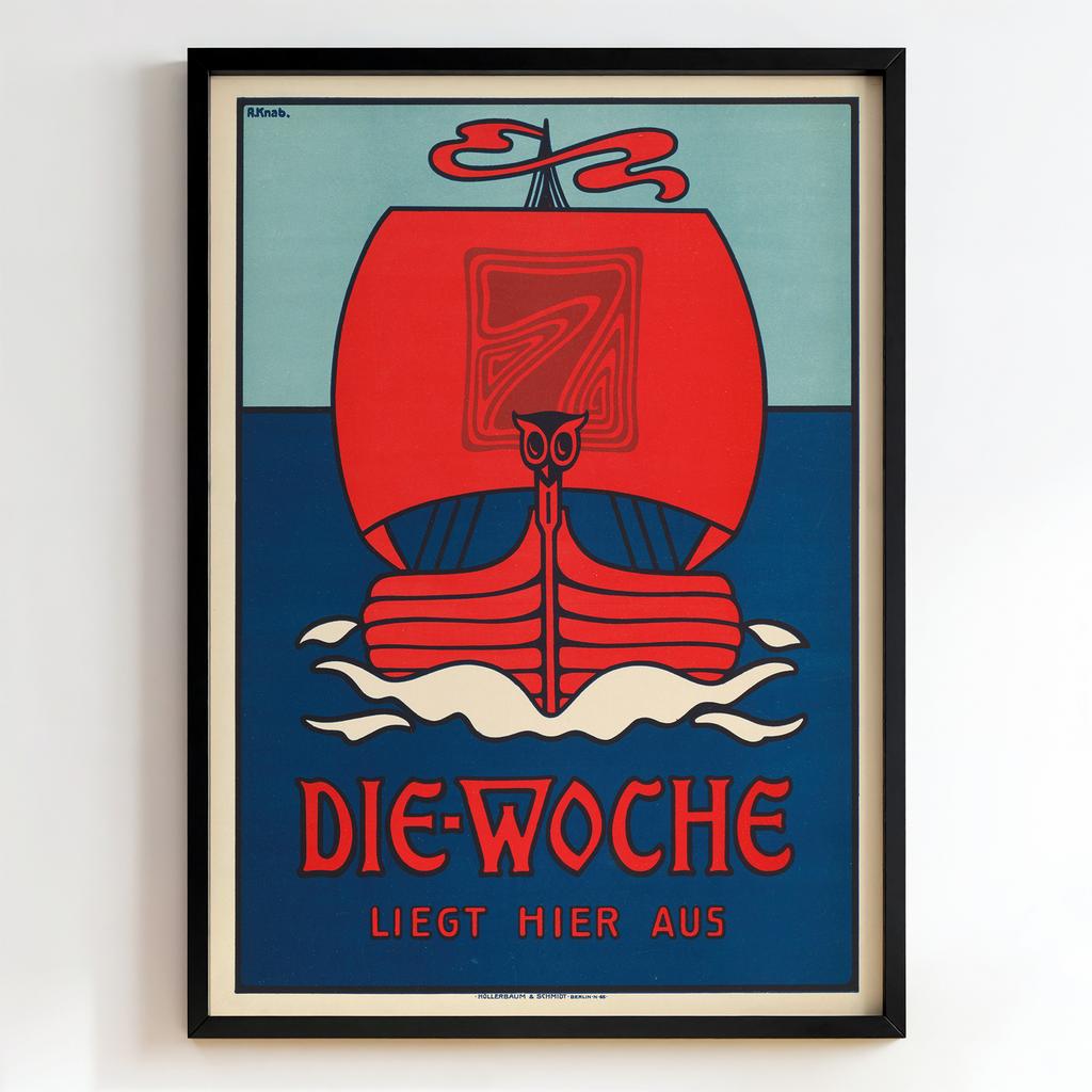 Ретро постер "Die Woche – Alexander Knab (1920)"