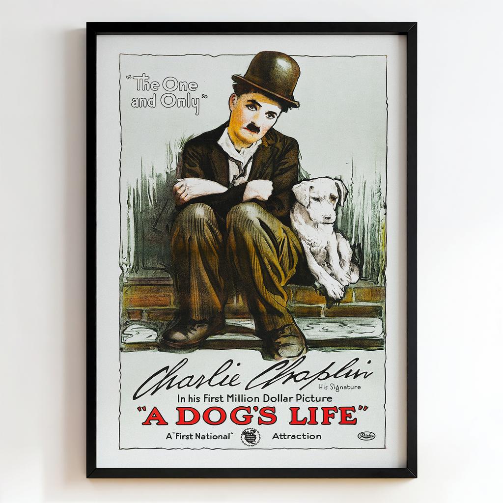 Ретро постер "A Dog's Life – (1918)"