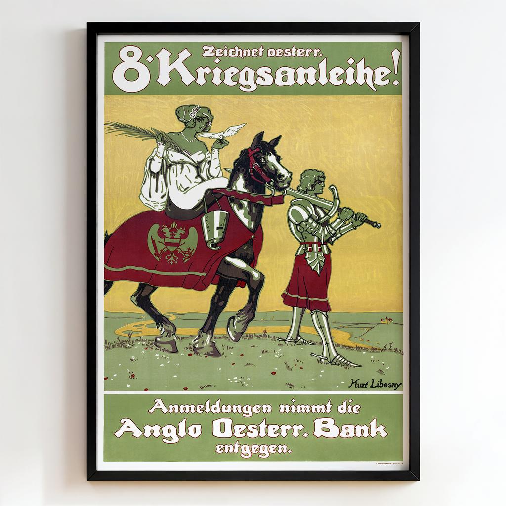 Ретро постер "8. Kriegsanleihe – Kurt Libesny (1918)"