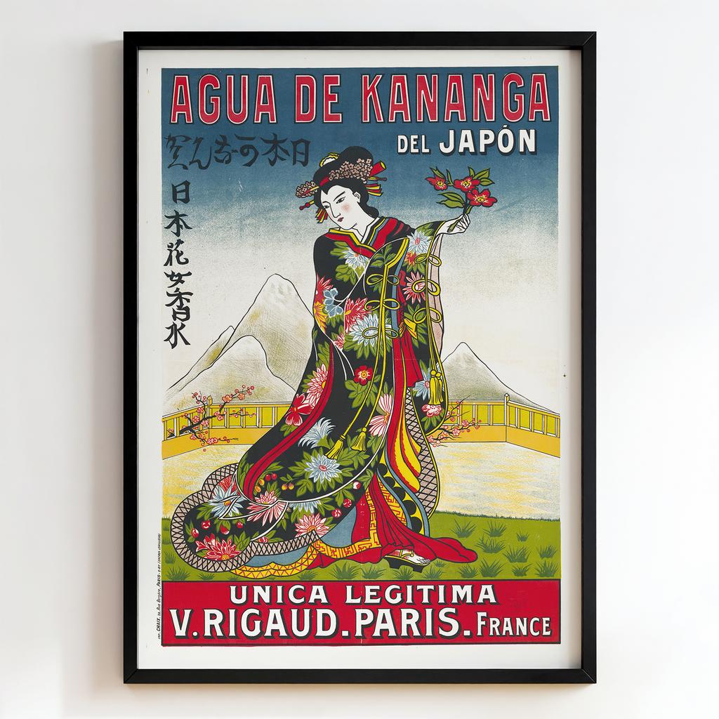 Ретро постер "Agua de Kananga del Japón (1890s)"
