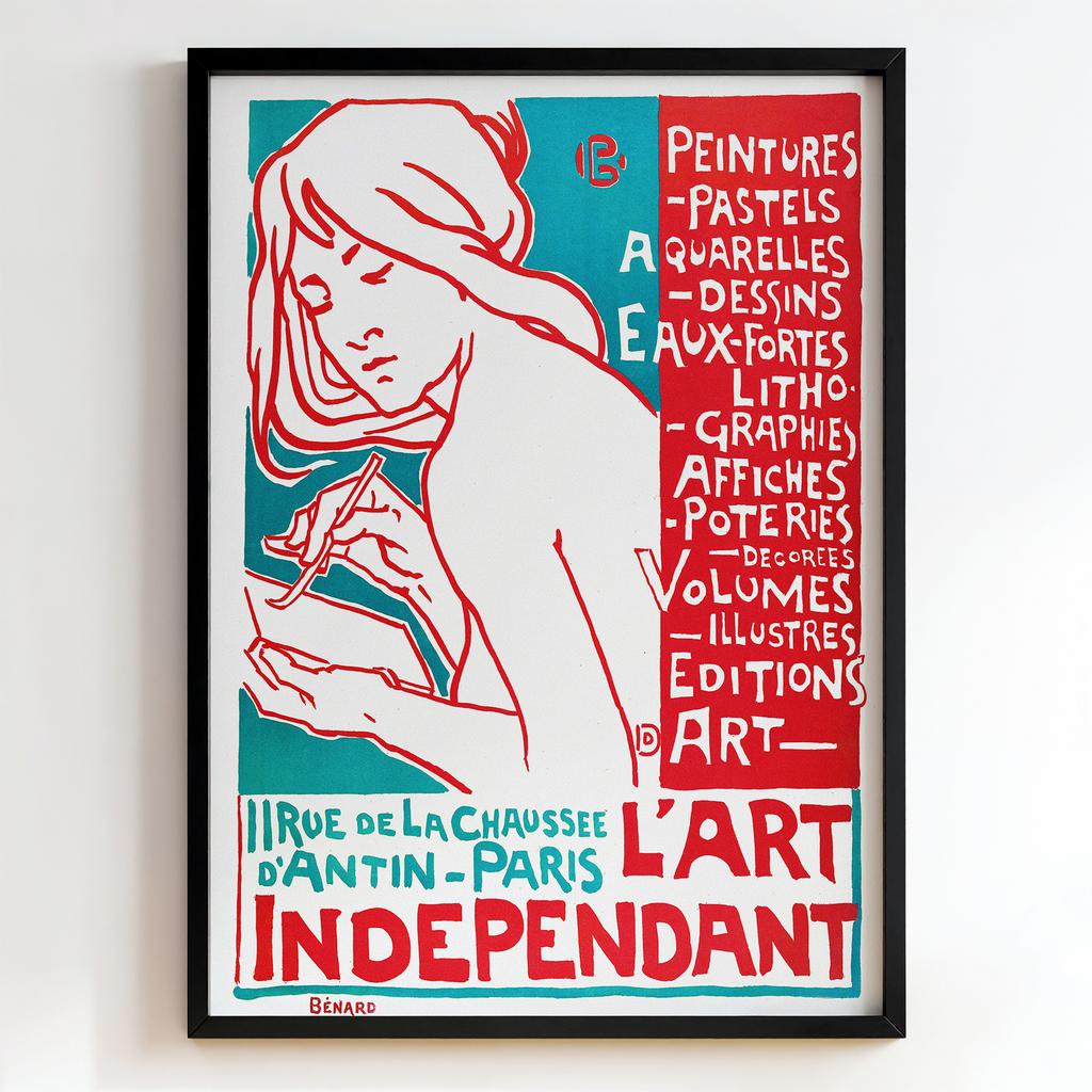 Ретро постер "L’Art Indépendant – Émile Bernard (1891)"