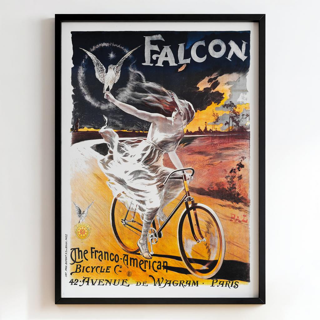 Ретро постер "Falcon – The Franco-American Bicycle Co. (1896)"