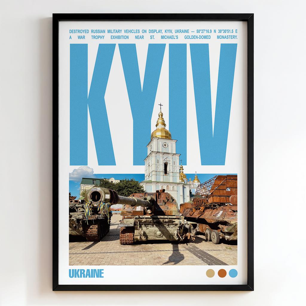 Постер з містом Київ Михайлівський Золотоверхий монастир