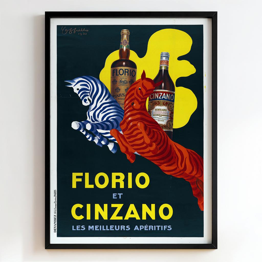 Ретро постер "Florio et Cinzano – Leonetto Cappiello (1930)"