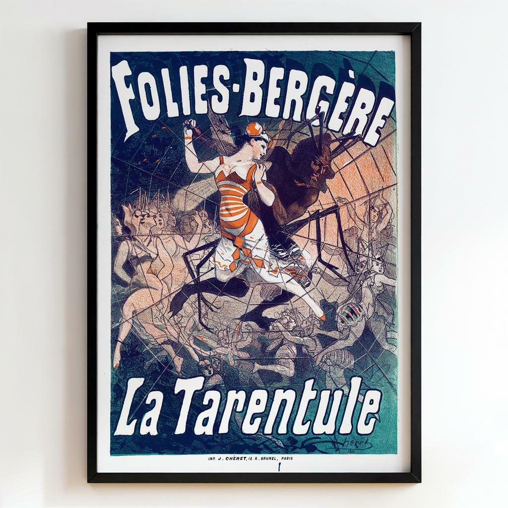 Ретро постер "Folies-Bergère – La Tarentule – Jules Chéret (1894)"