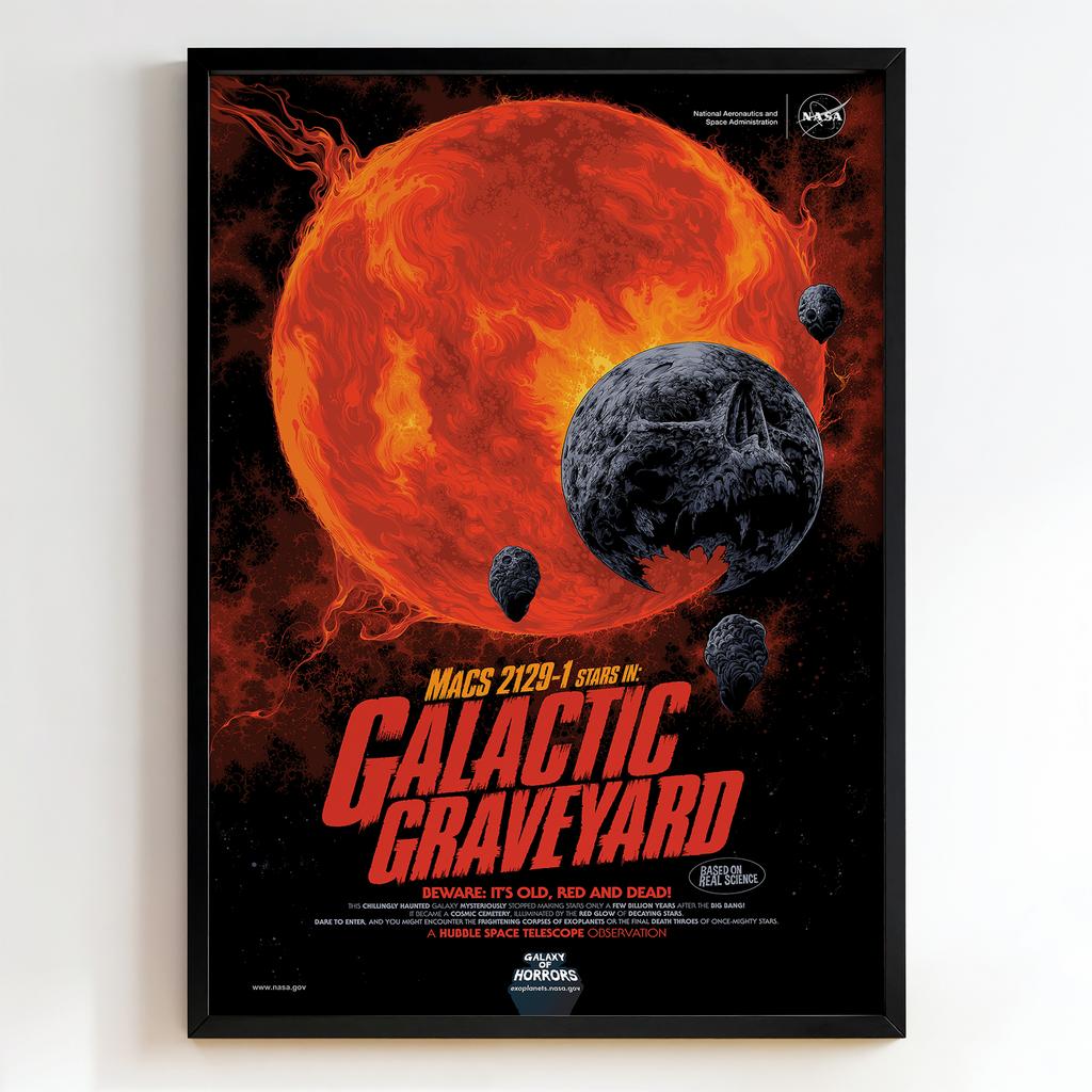 Ретро постер "Galactic Graveyard – NASA Exoplanet Exploration (2018)"