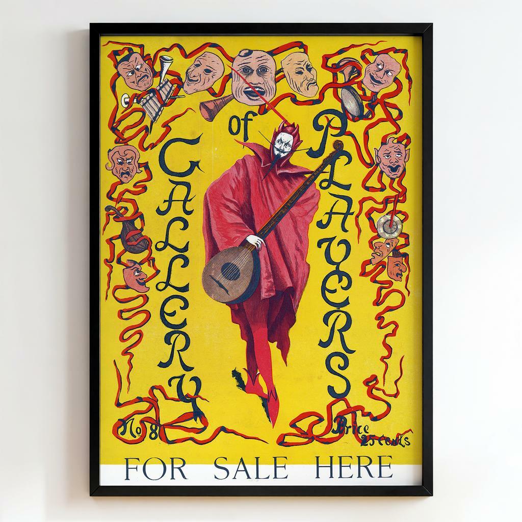 Ретро постер "Cover of Gallery Players – Price 25 Cents (1890s)"