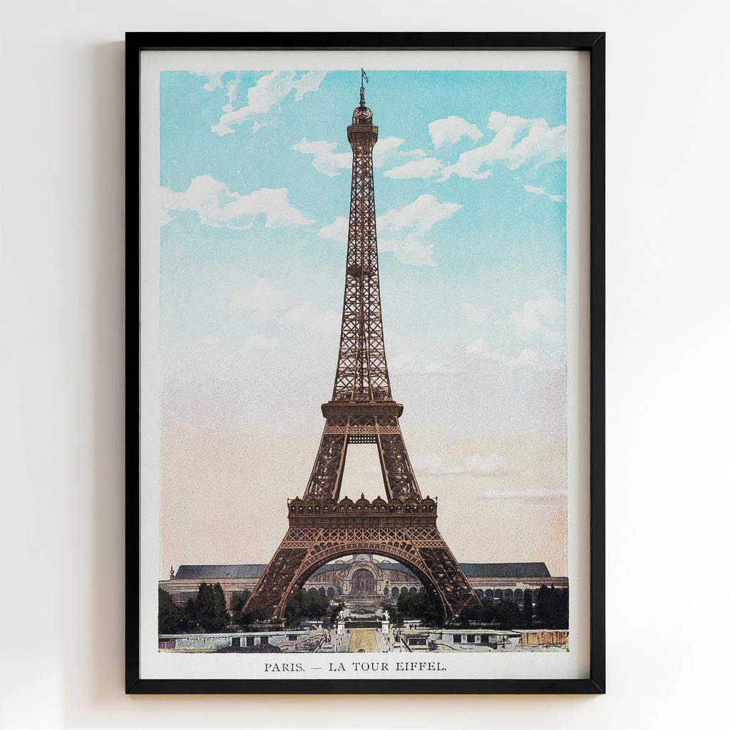 Ретро постер "Paris – La Tour Eiffel (1900)"