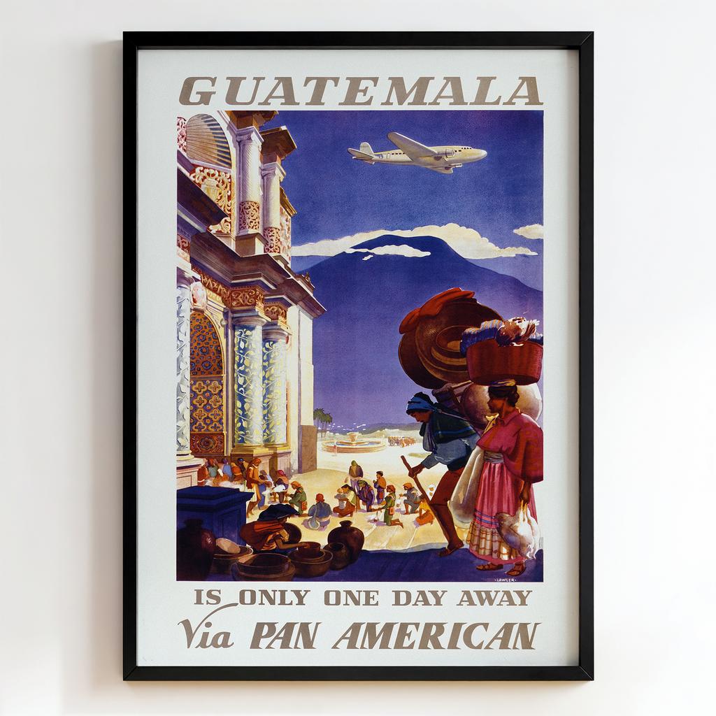 Ретро постер "Guatemala – Pan American Airways (1940s)"