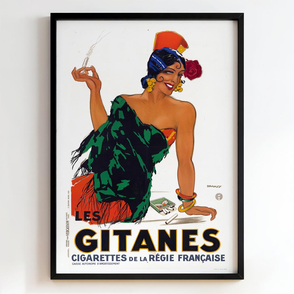 Ретро постер "Les Gitanes – Maurice Dufrêne (1925)"