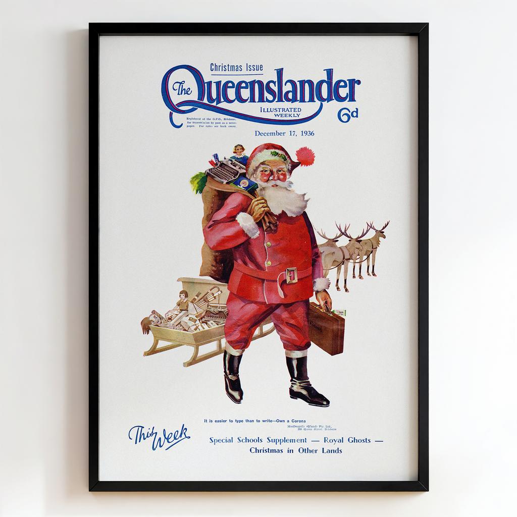 Ретро постер "The Queenslander Christmas Issue (December 17, 1936)"