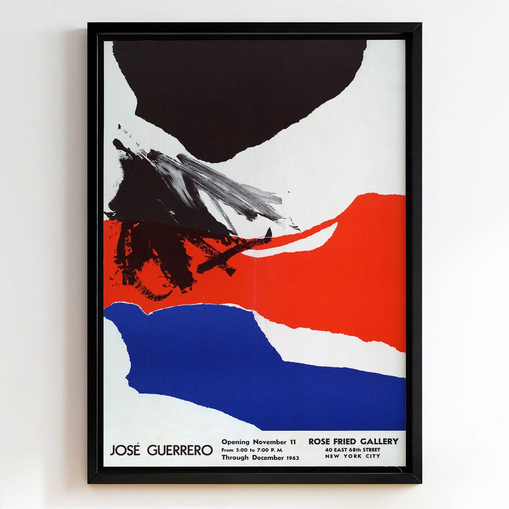 Ретро постер "José Guerrero – Rose Fried Gallery Exhibition (1963)"