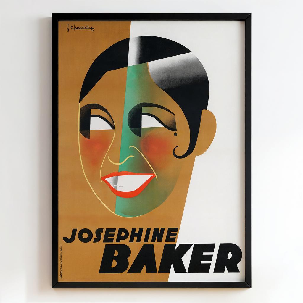 Ретро постер "Josephine Baker – Jean Chassaing (1930)"