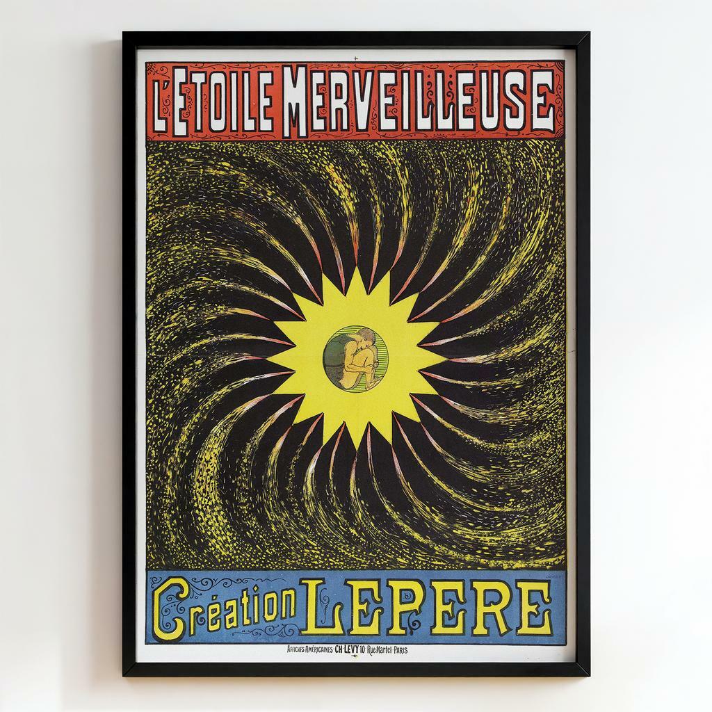 Ретро постер "L'Huile Merveilleuse – Création Lefere (c.1900)"