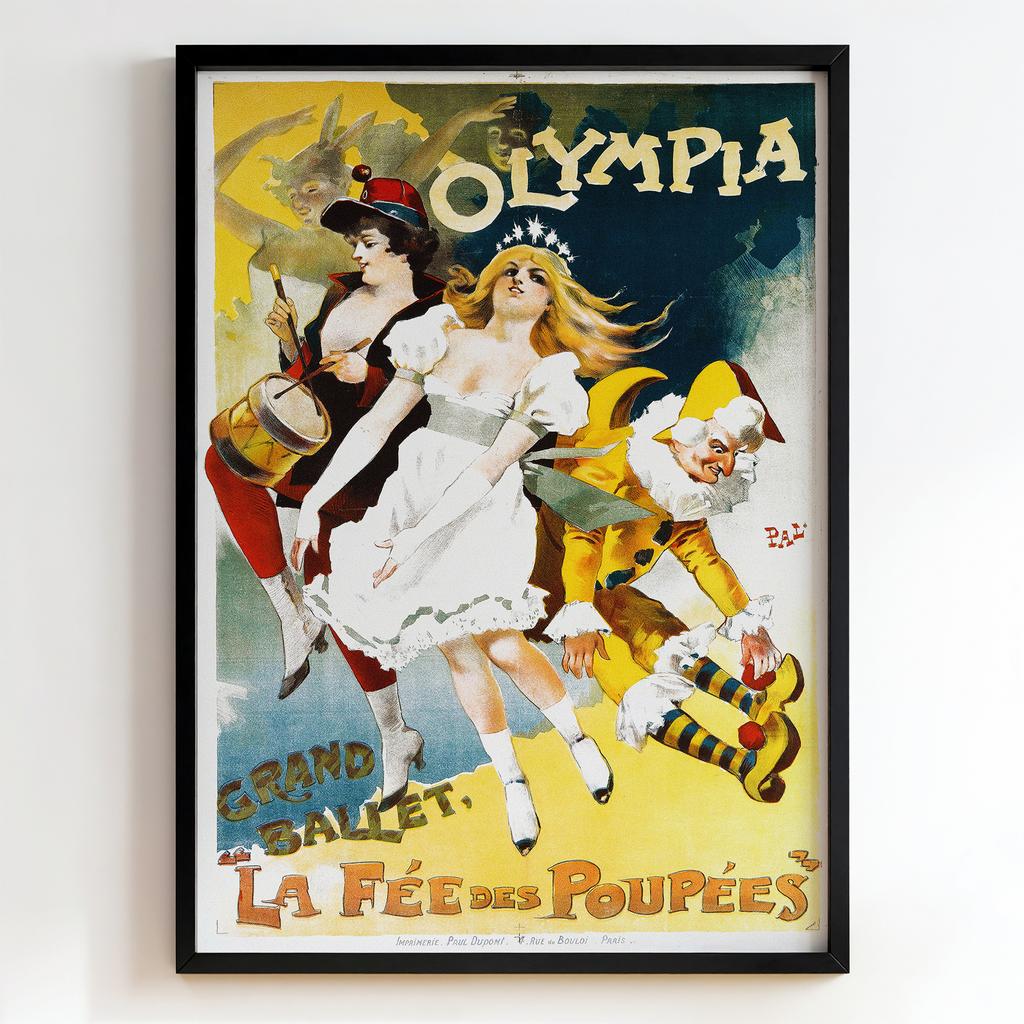 Ретро постер "Olympia – La Fée des Poupées – Pal (c.1897)"