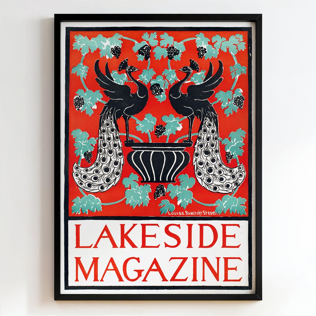 Ретро постер "Lakeside Magazine – Louise Bancroft Stevens (c.1905)"