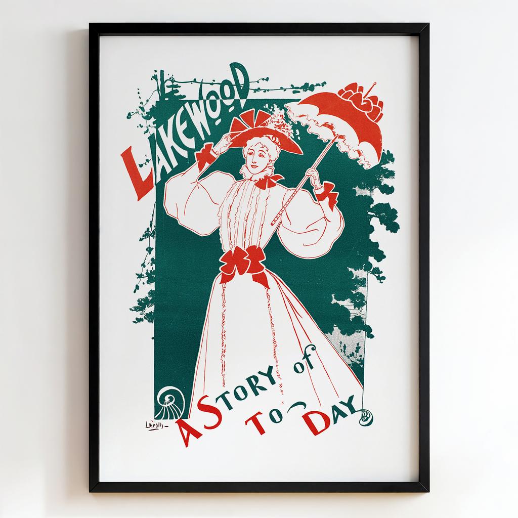 Ретро постер "The New Look – A Story of To-Day – Lincoln (c.1900)"