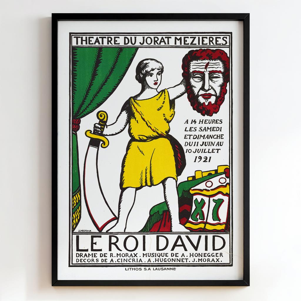 Ретро постер "Le Roi David – J. Morax (1921)"
