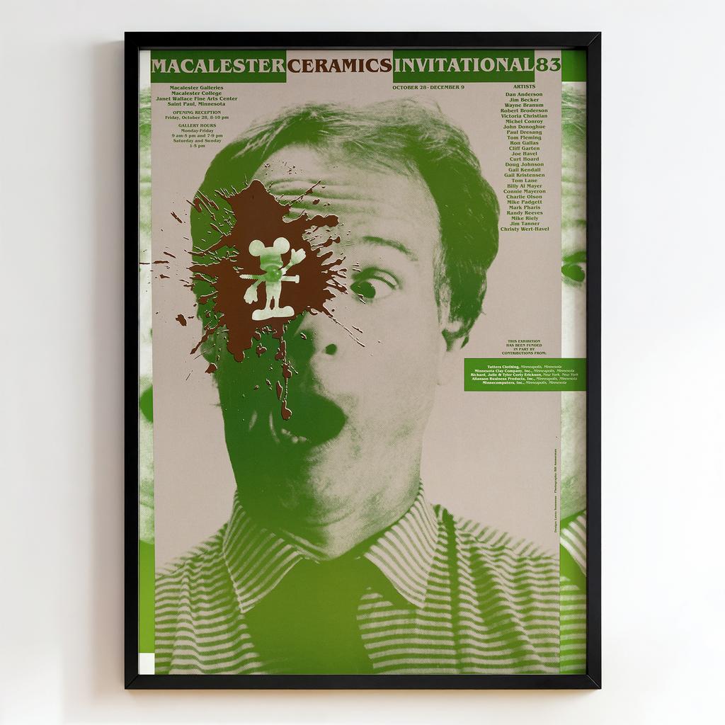 Ретро постер "Macalester Ceramics Invitational 83 (1983)"