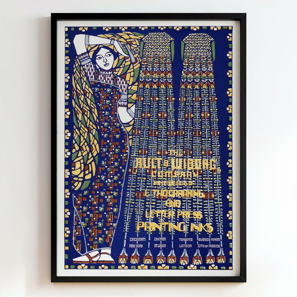 Ретро постер "The American Type Founders Company – Lithographing and Printing Inks – Unknown (1900s)"