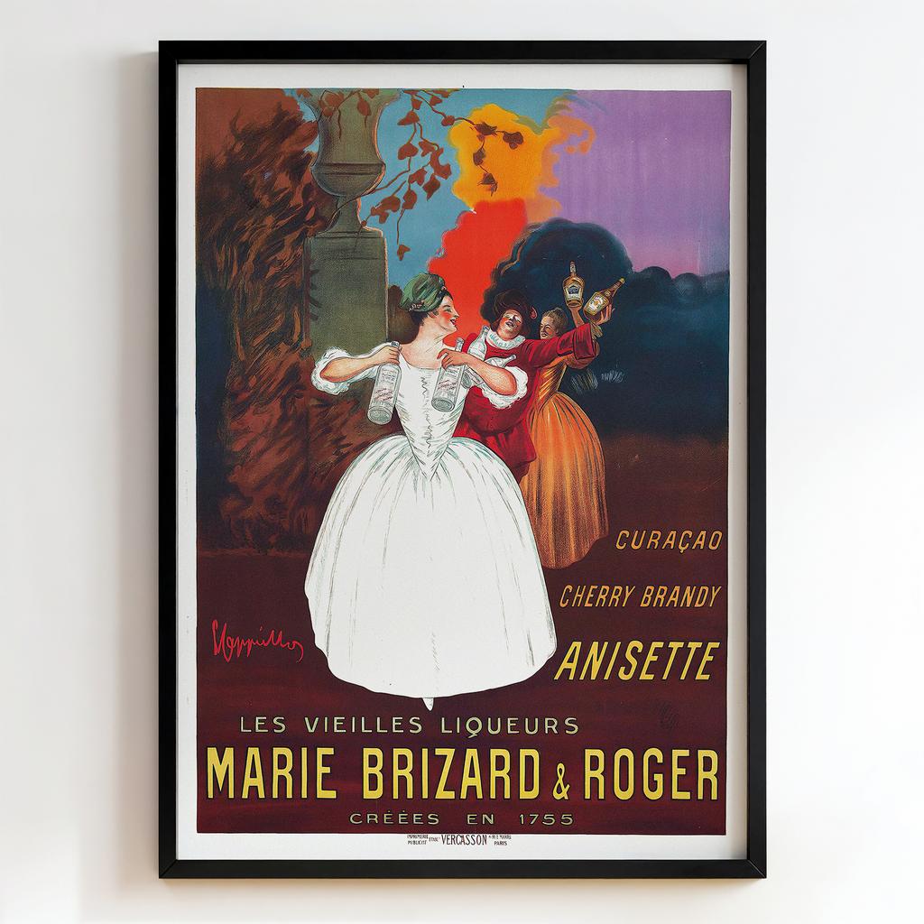 Ретро постер "Marie Brizard & Roger – Les Vieilles Liqueurs – Anonymous (1900s)"