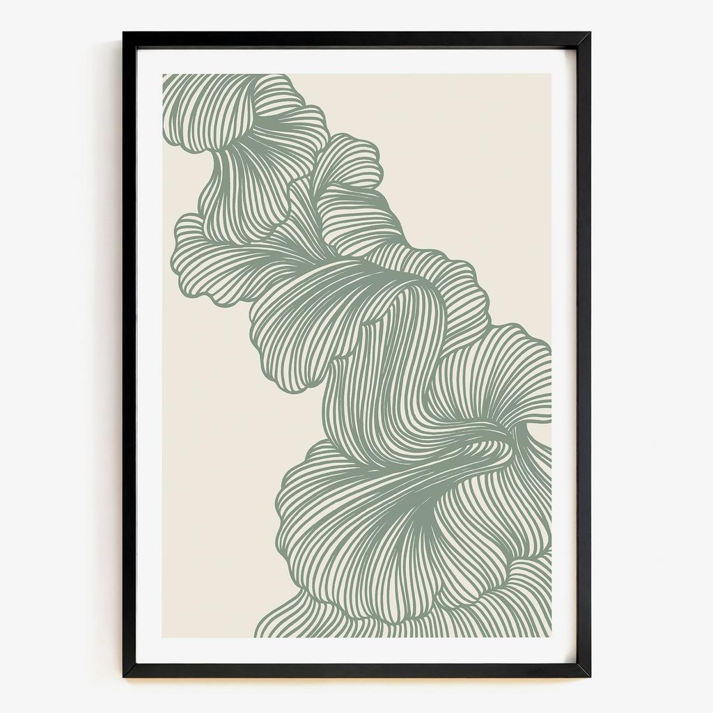 "Flowing Leaf" органічна абстракція FL5183