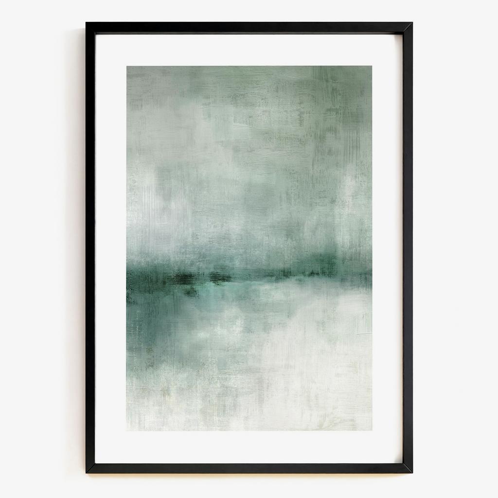 "Misty Horizon" зелений абстрактний пейзаж MH7318