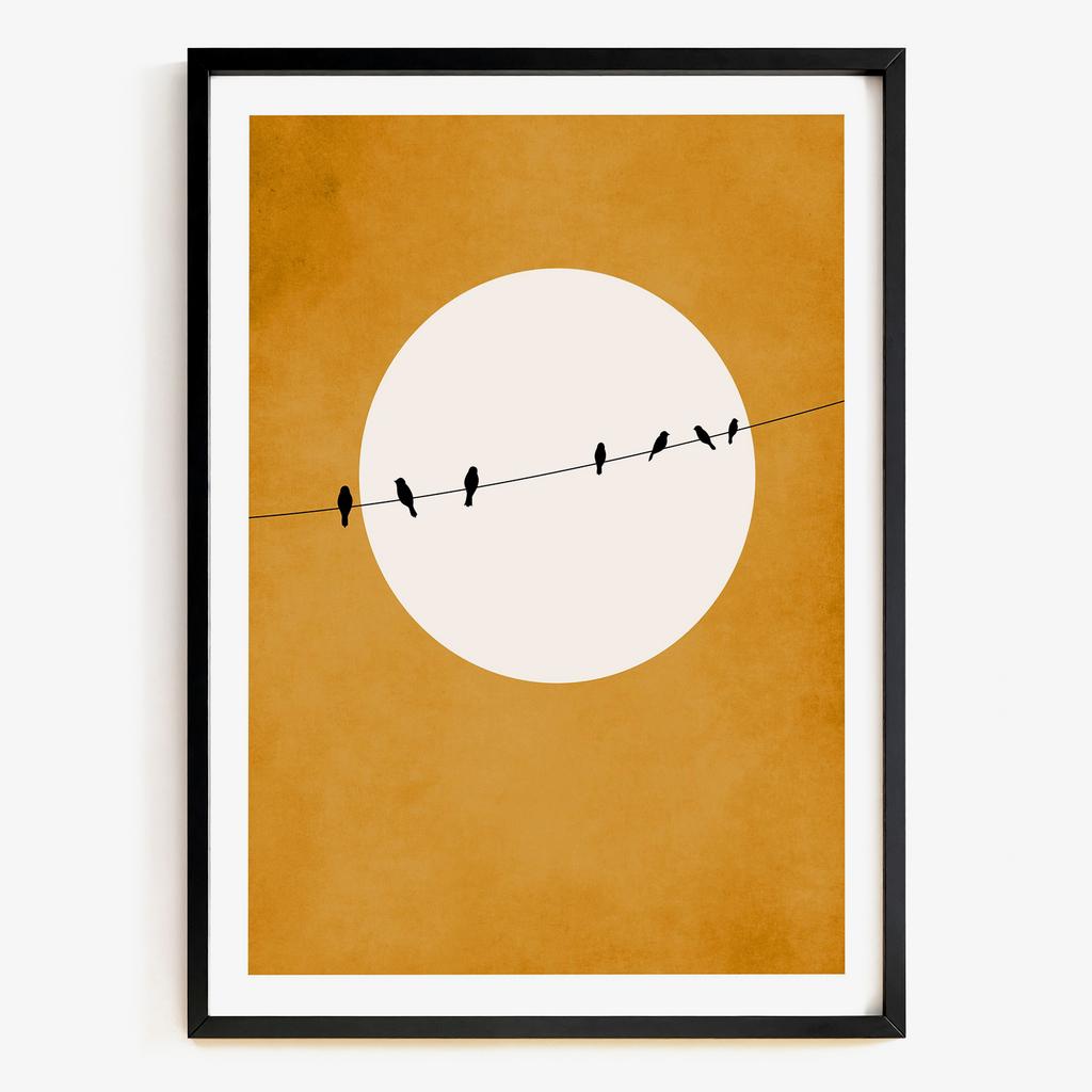 "Sunline Birds" мінімалістичний постер SB4291
