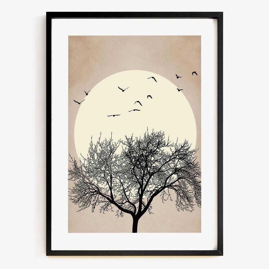 "Moon Tree" мінімалістичний постер MT5382