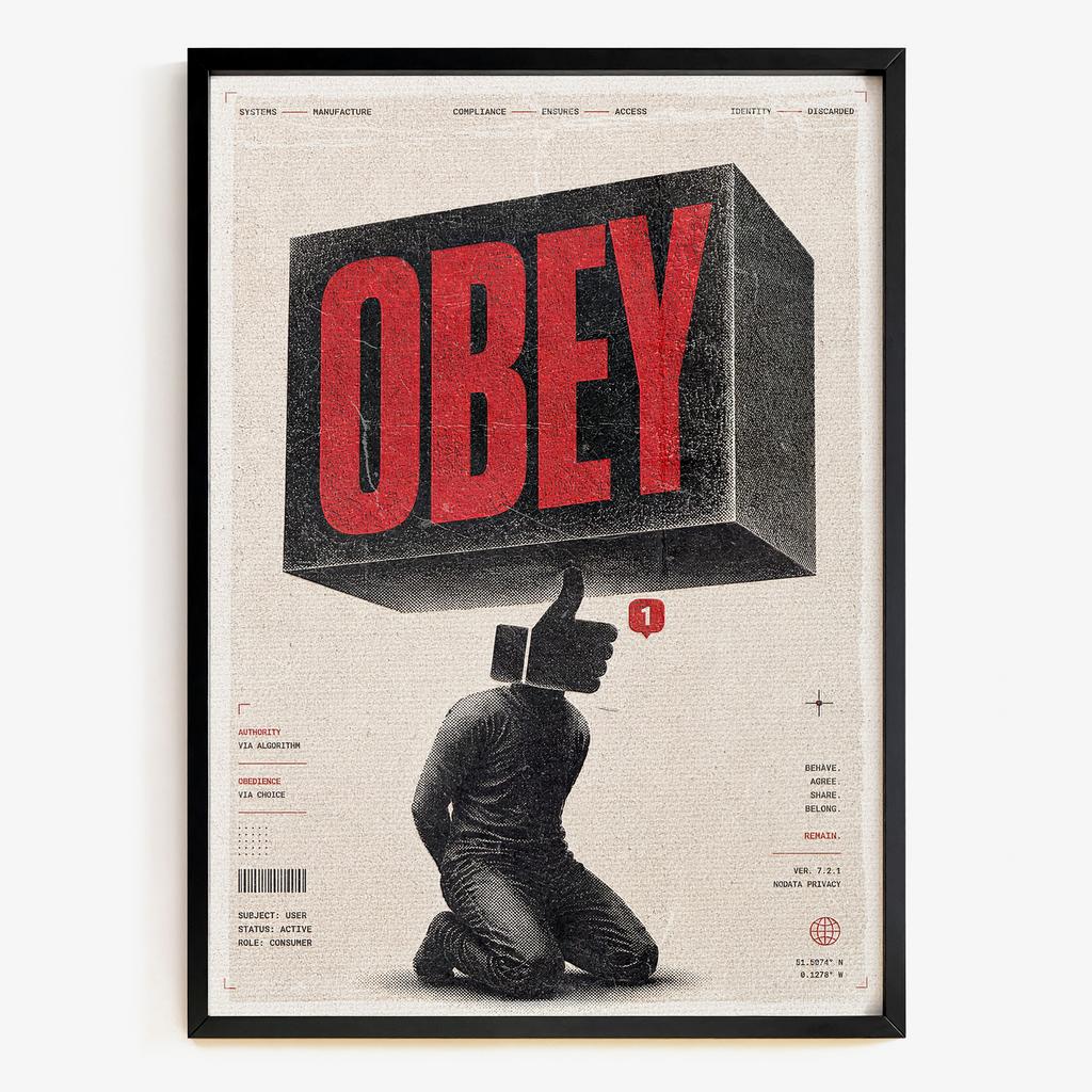 "Obey" графічний сюрреалізм FD5187