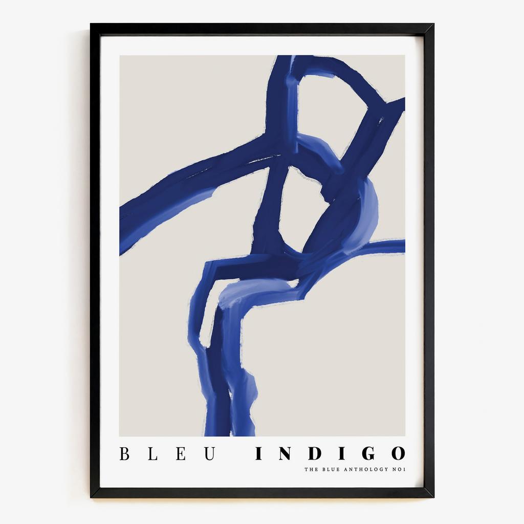 "BLEU INDIGO" абстрактний живопис VF6281