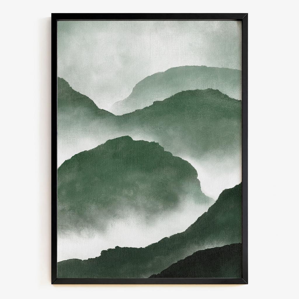 "Emerald Fog" гірська абстракція NB4845