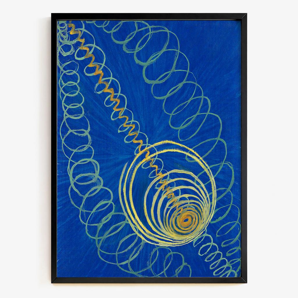 "Blue Spiral" глибока абстракція NB1048