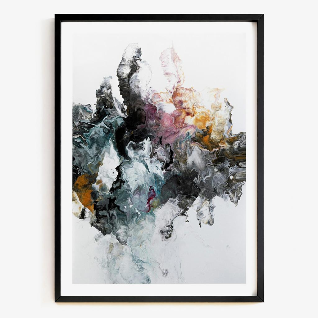 "Fractured Bloom" експресивна абстракція AB8545