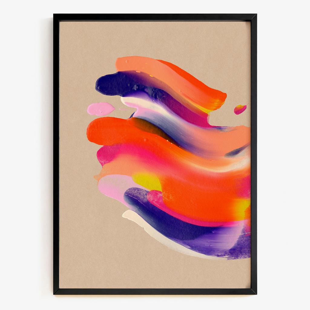 "Color Fragments" експресивна абстрактна текстура WP6384