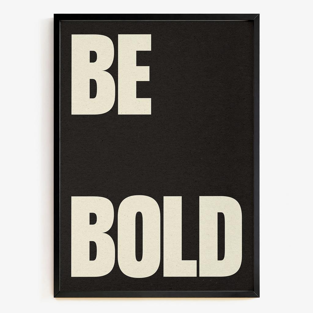 "Be Bold" контрастна типографіка XR6184