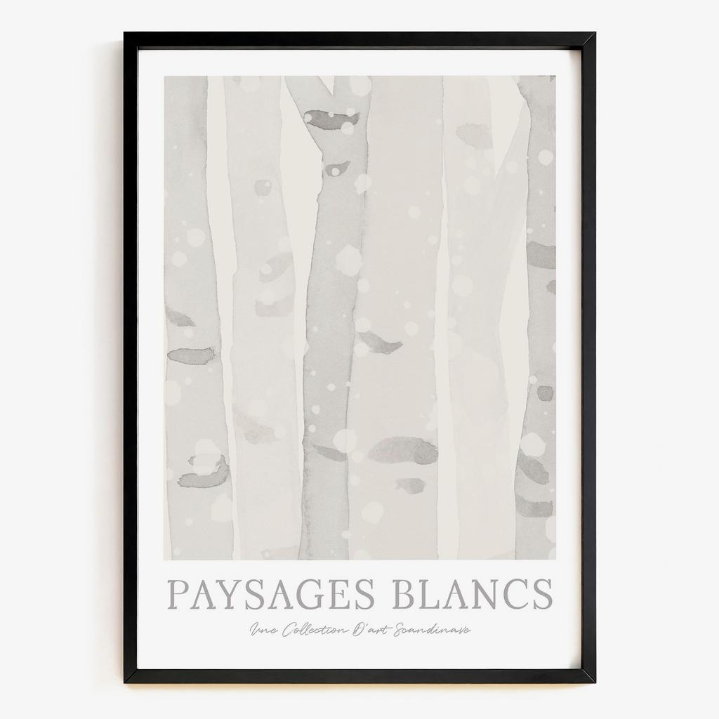 "Paysages Blancs" акварельний зимовий ліс CF6148