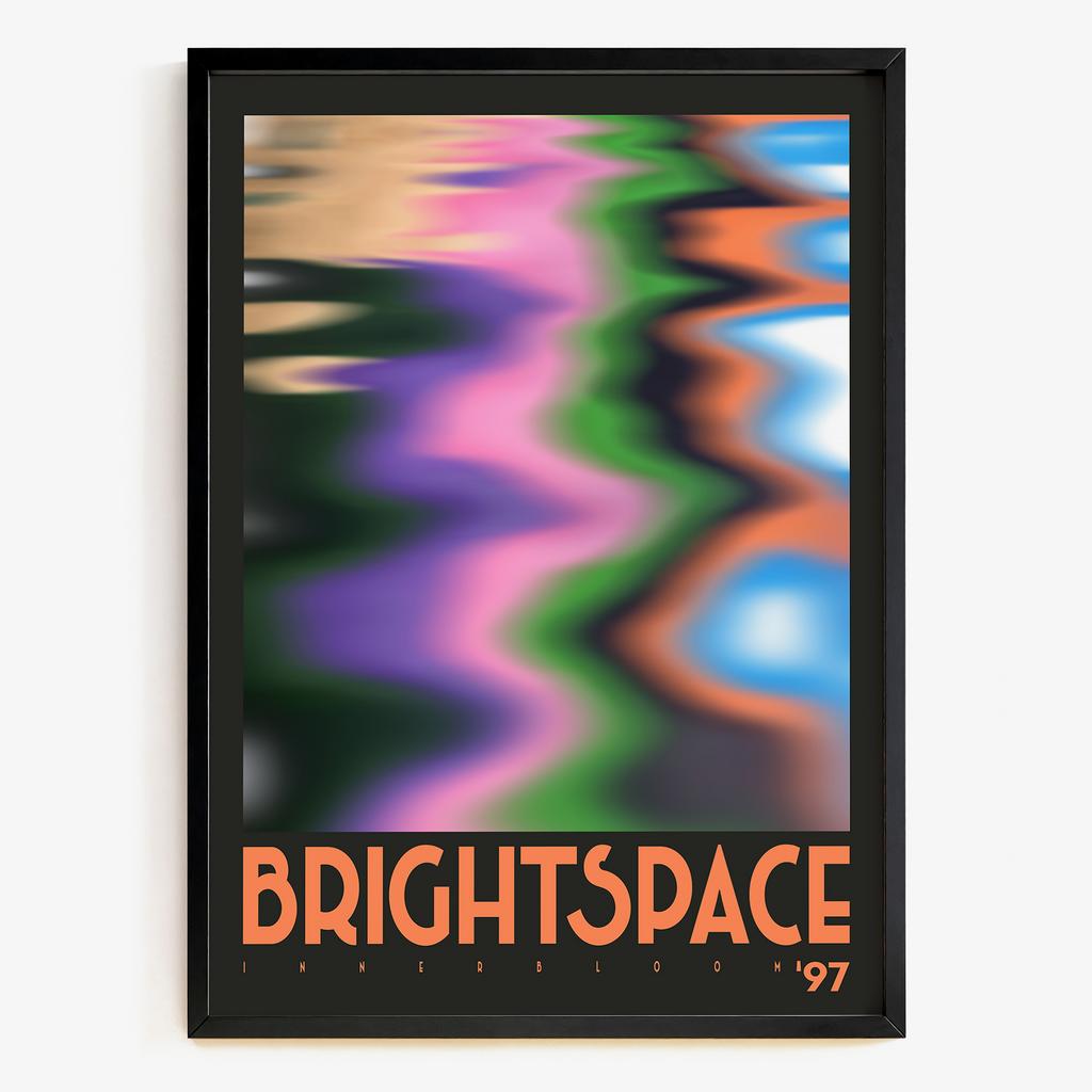 "Brightspace" графічний abstract постер у стилі retro futurism CP4830