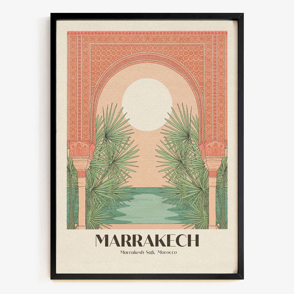 "Marrakech" графічний travel постер у mediterranean стилі CP4835