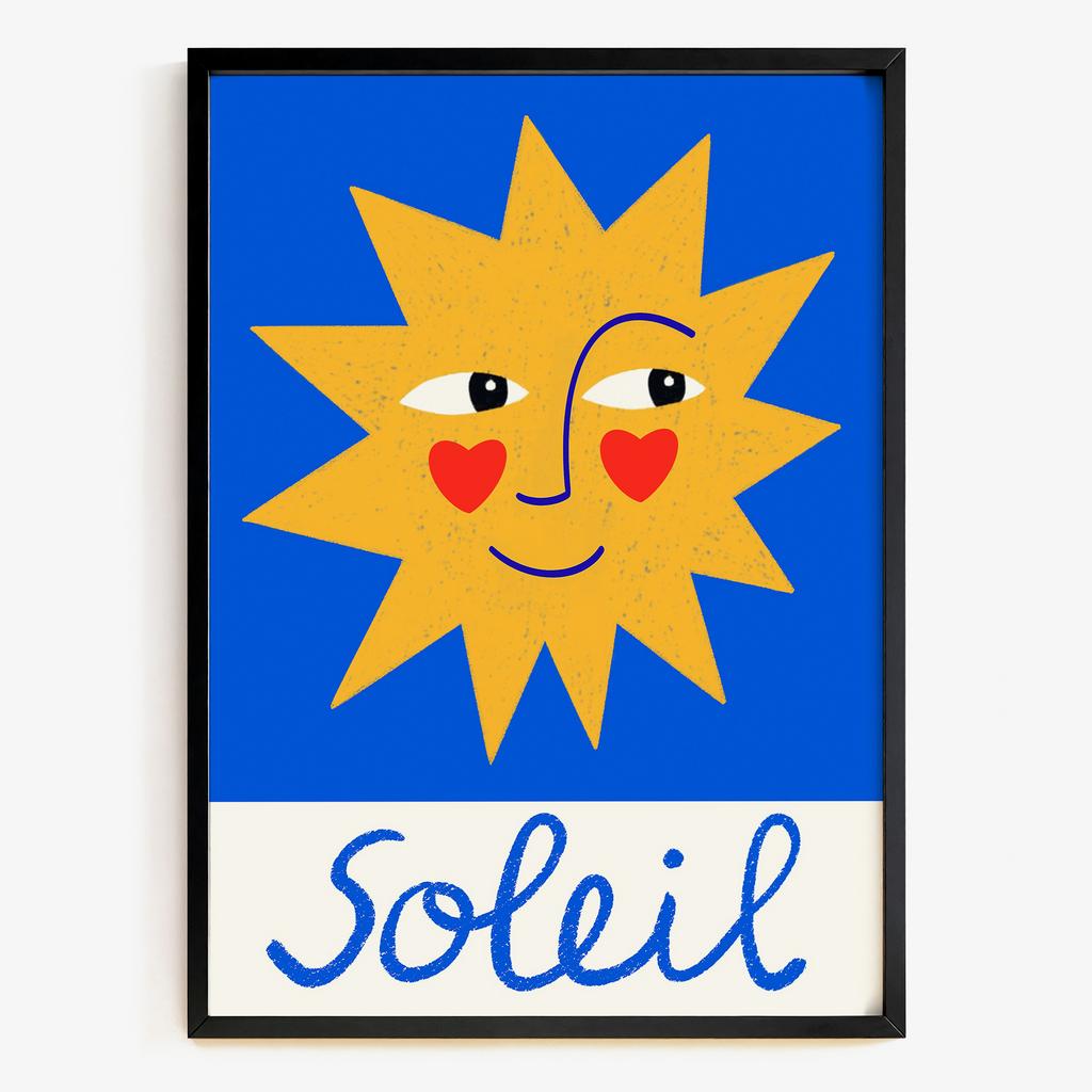 "Soleil" графічний playful постер у modern pop стилі CP4837