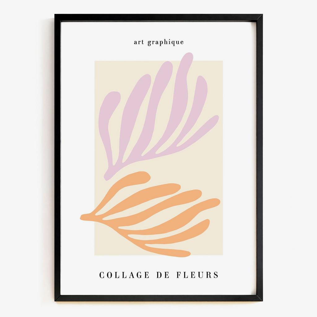 "Collage De Fleurs" графічна квіткова композиція XB6147