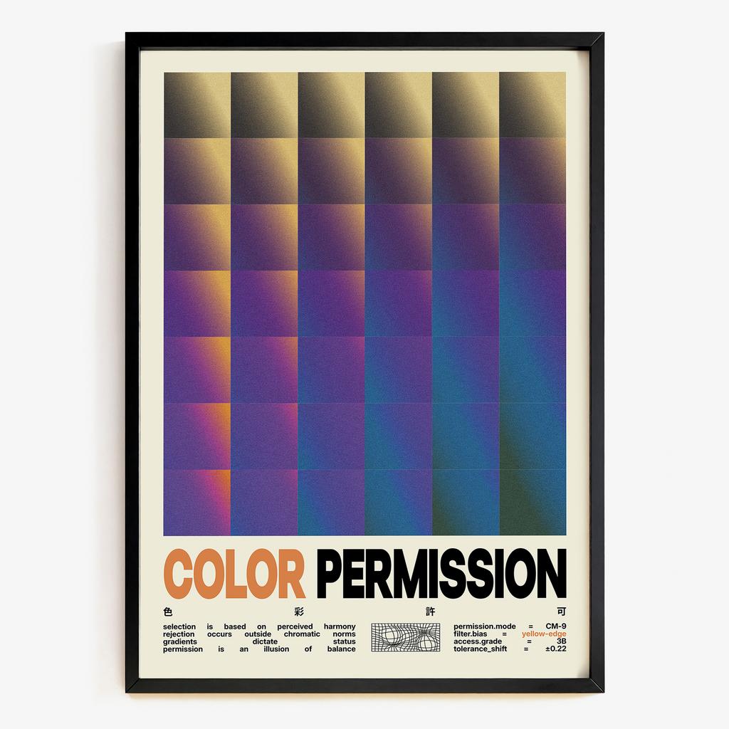 "Color Permission" графічний постер градієнтів LM4285