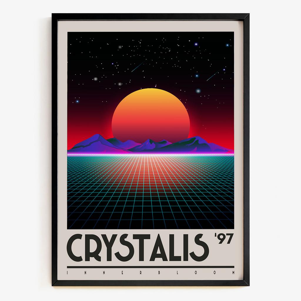 "Crystalis 97" графічний ретрофутуристичний постер RT9785