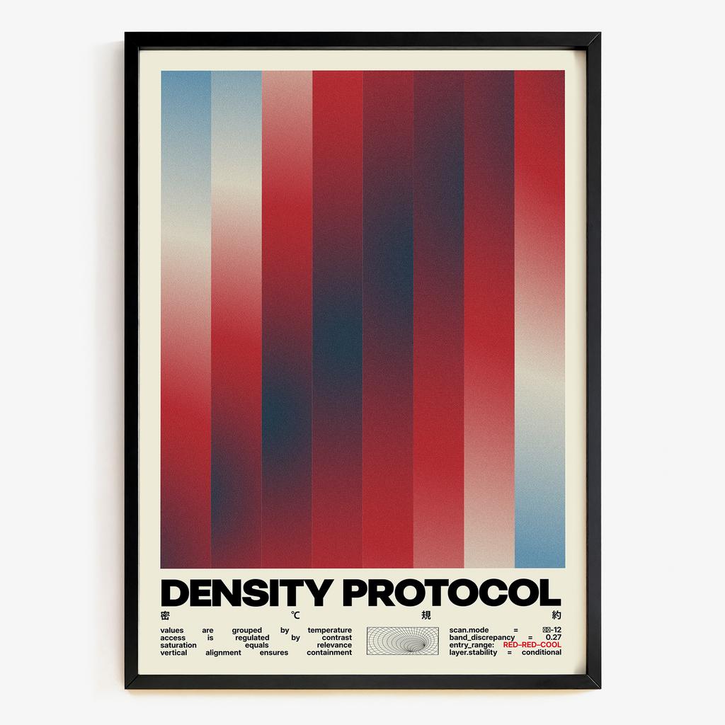 "Density Protocol" графічний постер градієнтів XD4037