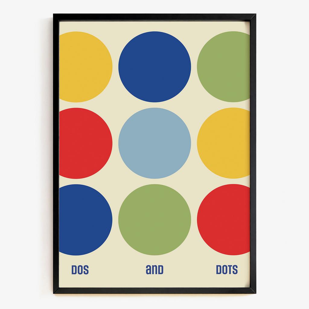 "Dos And Dots" графічна геометрична композиція YK4811