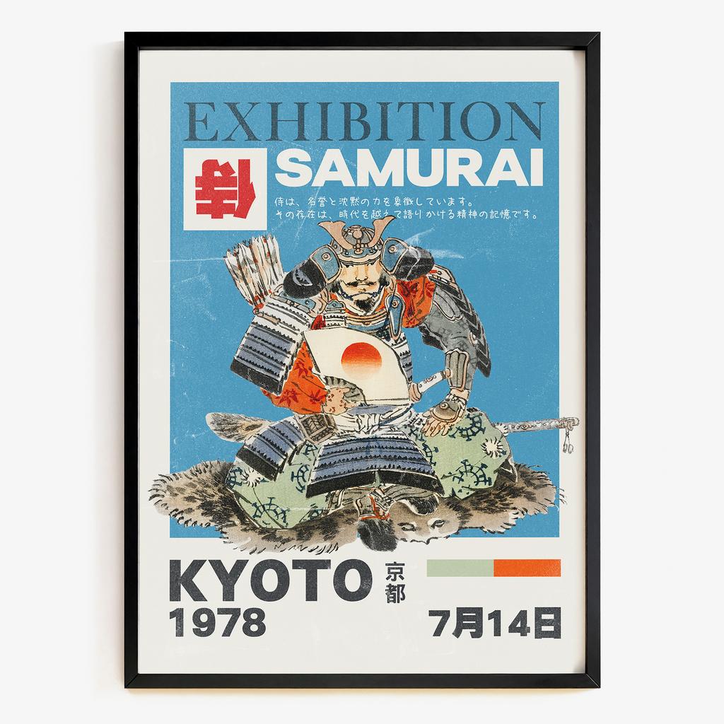 "Exhibition Samurai" графічний японський постер QT5354