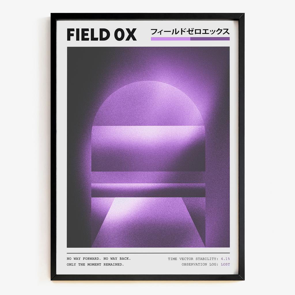 "Field OX" графічний абстрактний постер QF5711