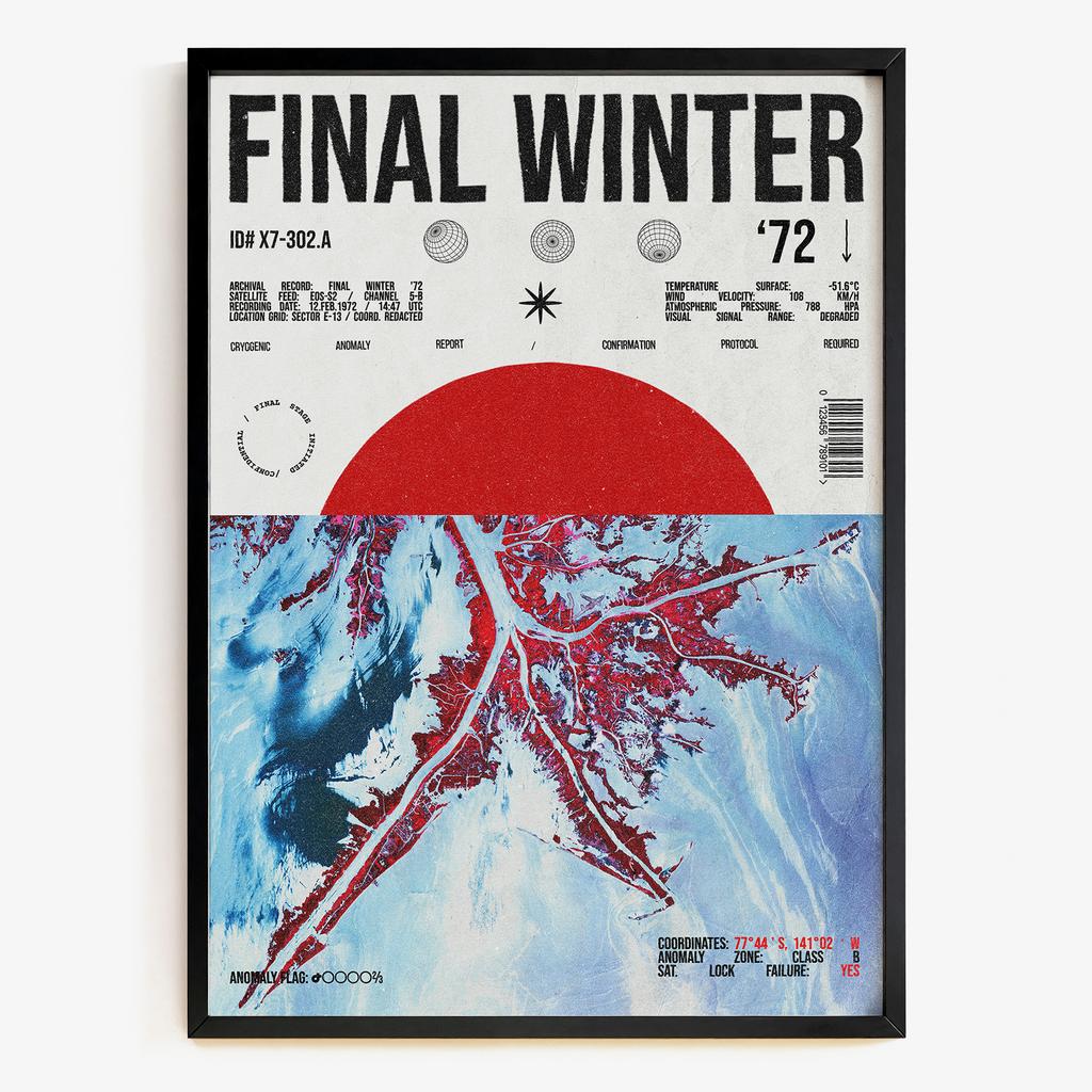 "Final Winter" графічний постер полярної аномалії XT5951