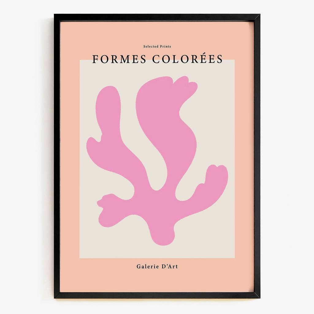 "Formes Colorées" рожева абстрактна форма FC7314